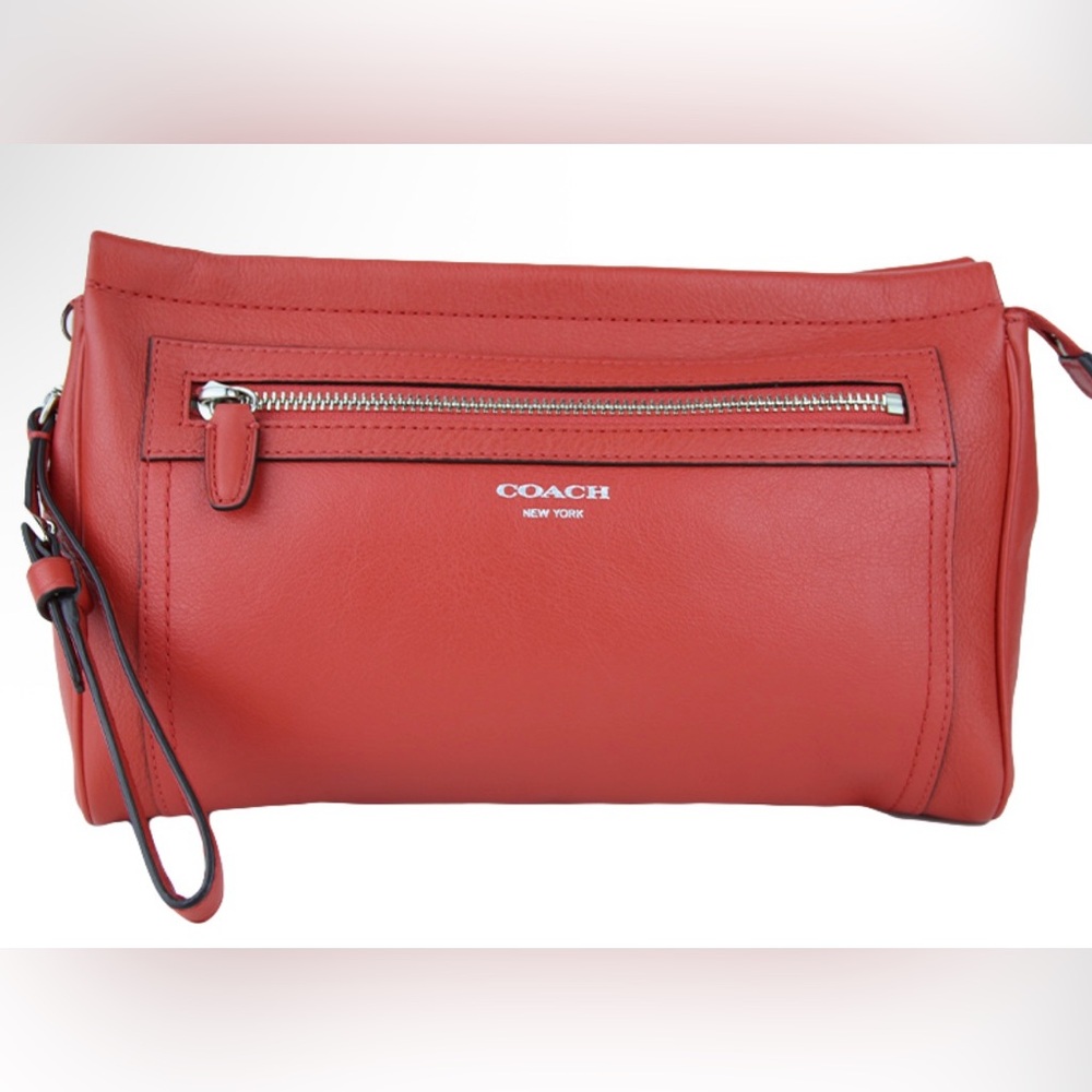 Coach Red Leather Wristlet